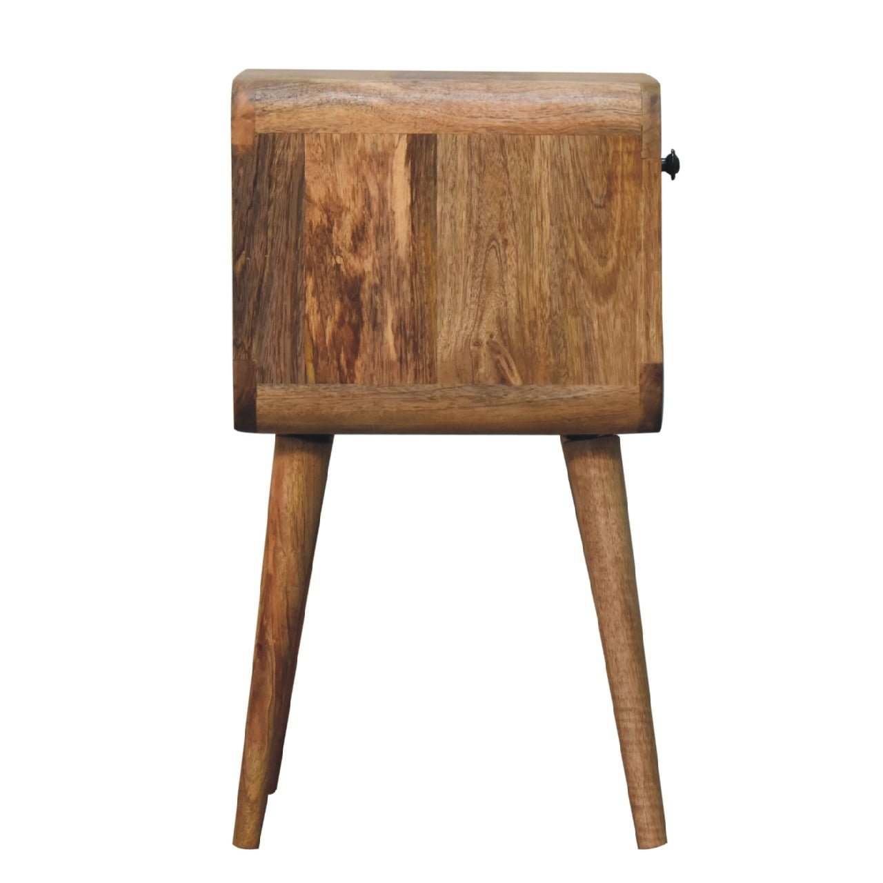 Mini Oak - ish Curve Lower Bedside - Home Chairs