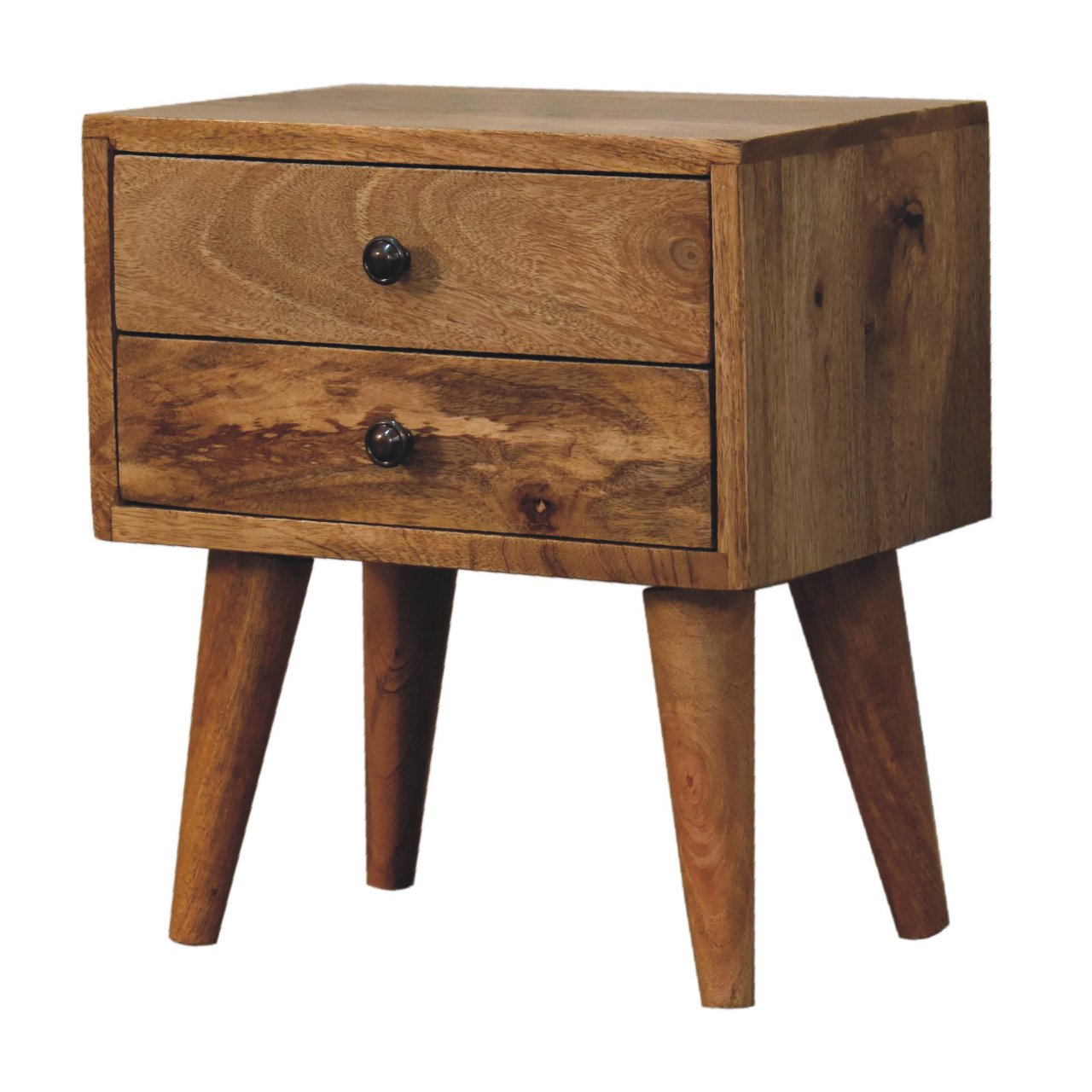 Mini Oak - ish Modern Bedside - Home Chairs