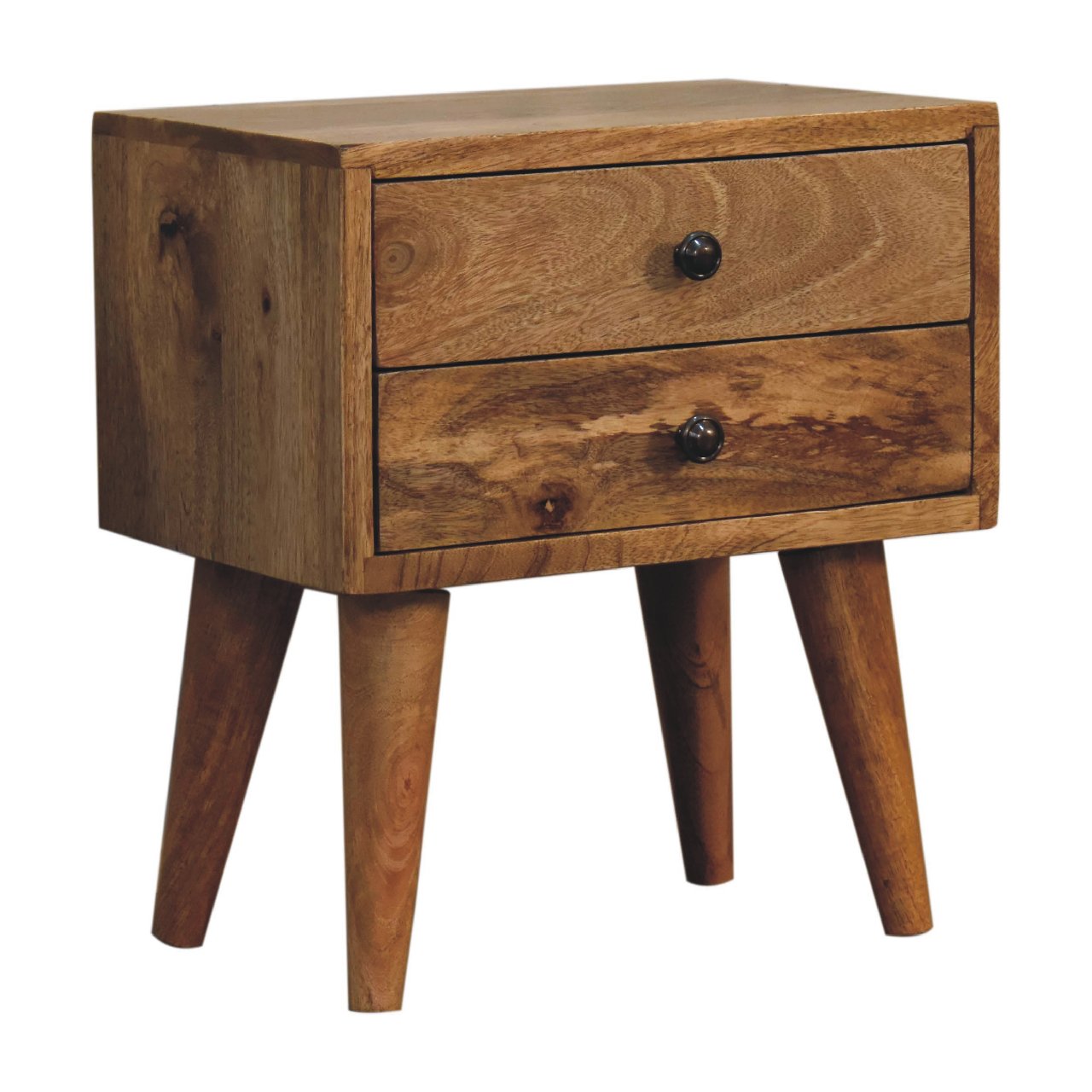 Mini Oak - ish Modern Bedside - Home Chairs