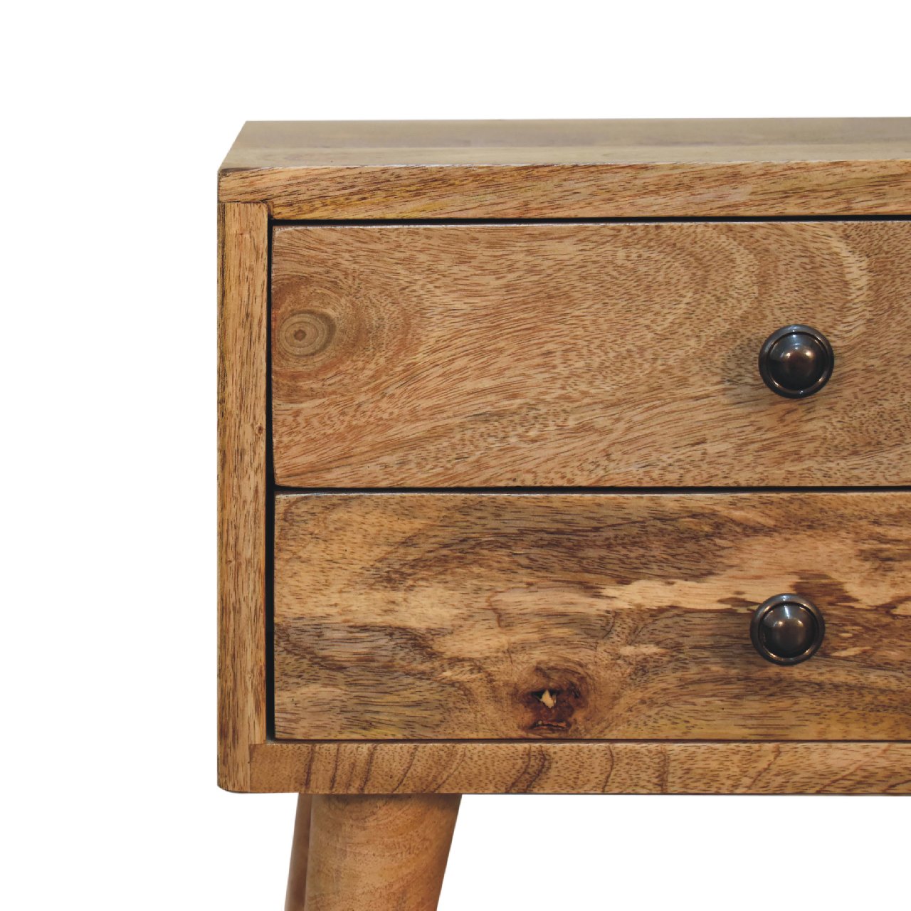 Mini Oak - ish Modern Bedside - Home Chairs