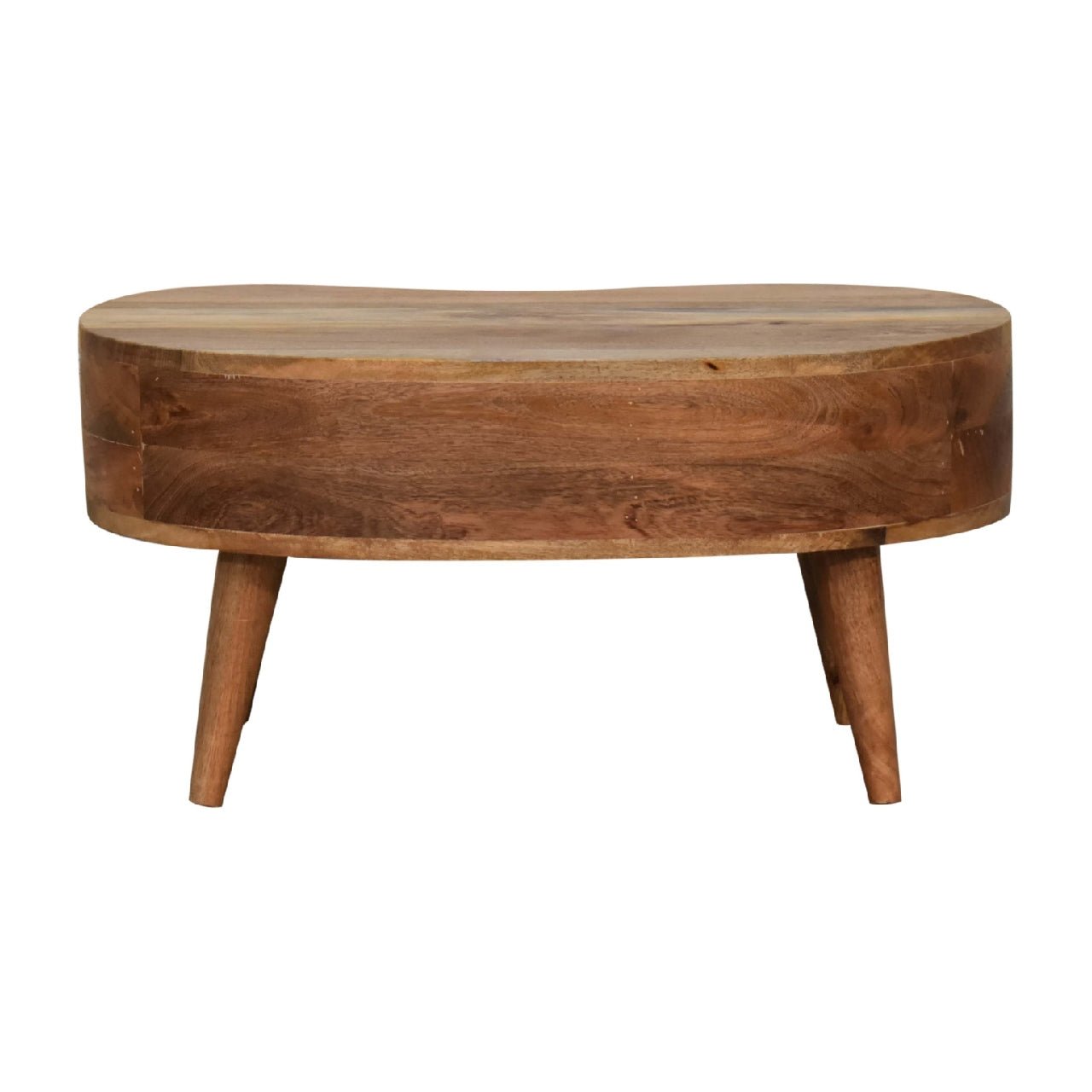Mini Oak - ish Wave Coffee Table - Home Chairs