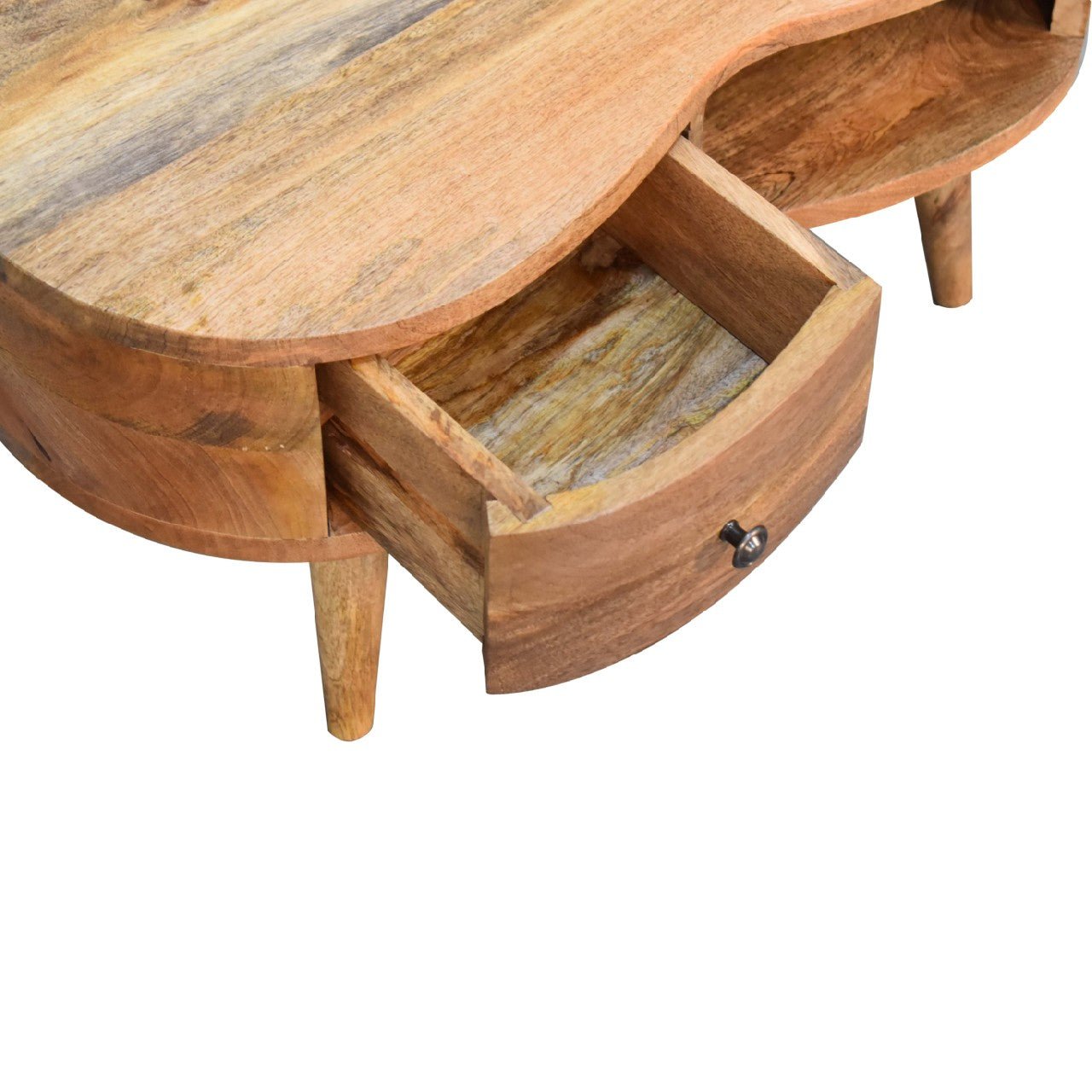 Mini Oak - ish Wave Coffee Table - Home Chairs