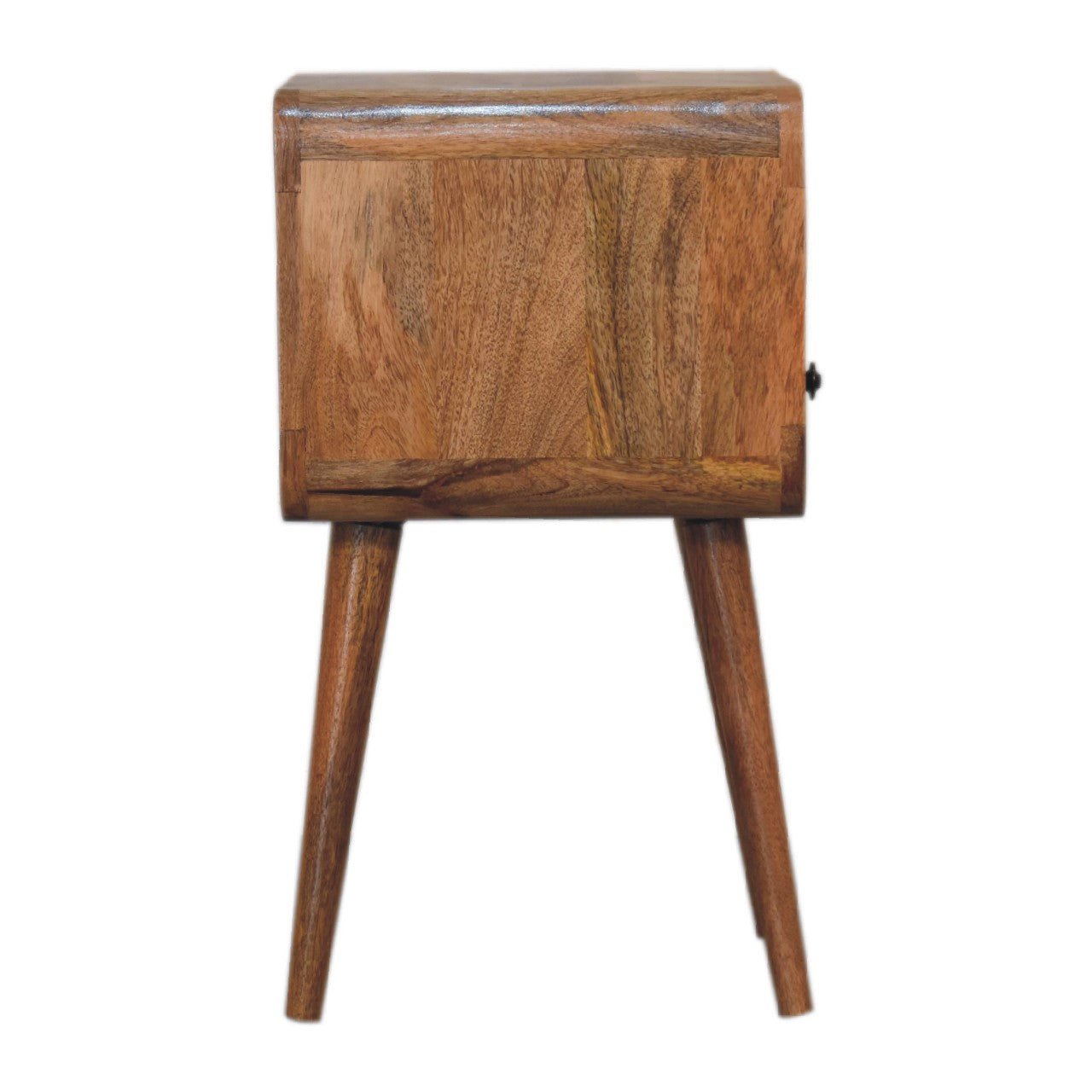 Mini Oakish Curve Open Bedside - Home Chairs