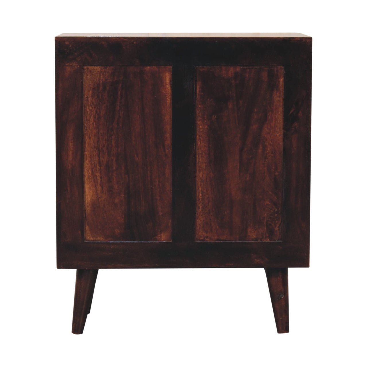 Mini Pineapple Carved Light Walnut Cabinet - Home Chairs
