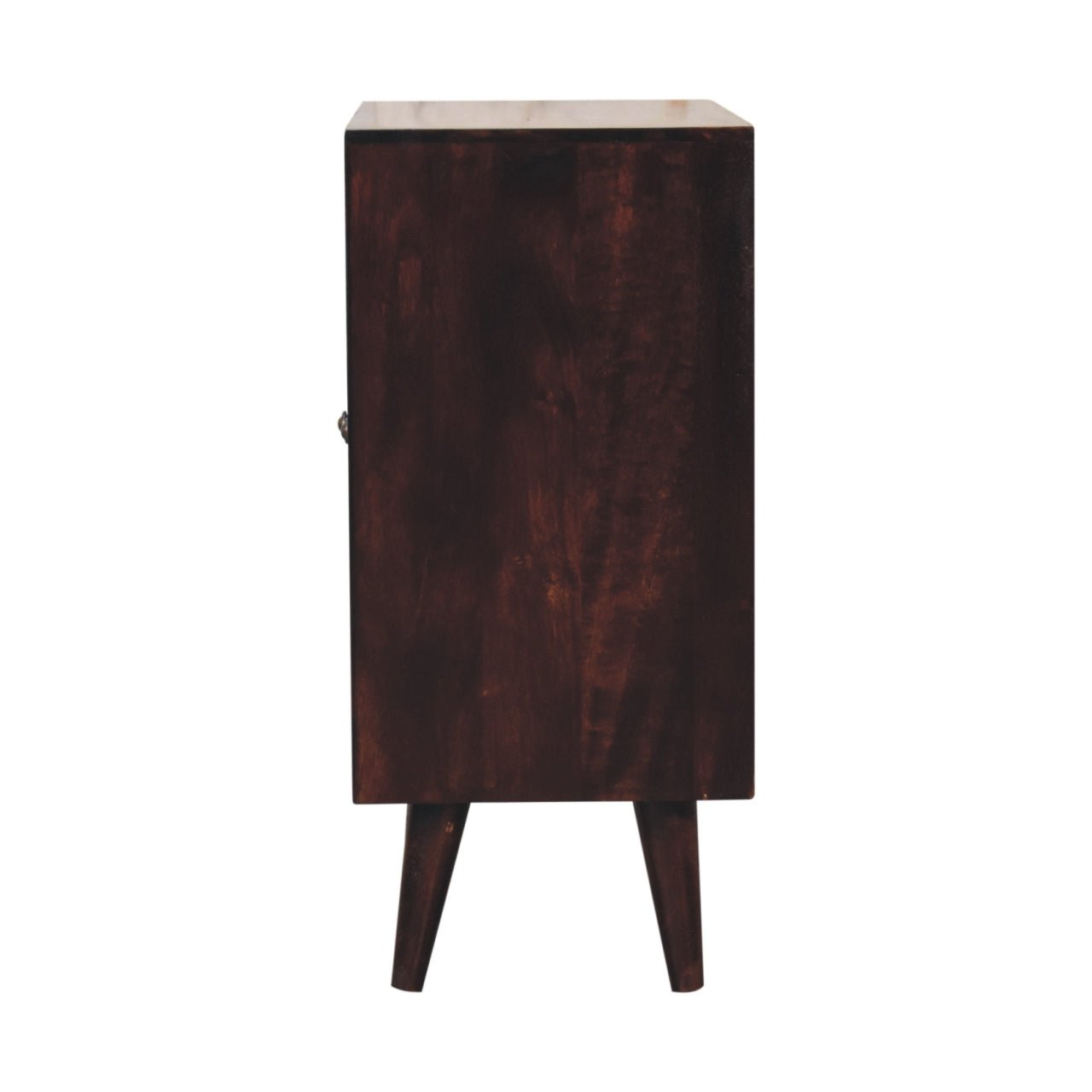 Mini Pineapple Carved Light Walnut Cabinet - Home Chairs