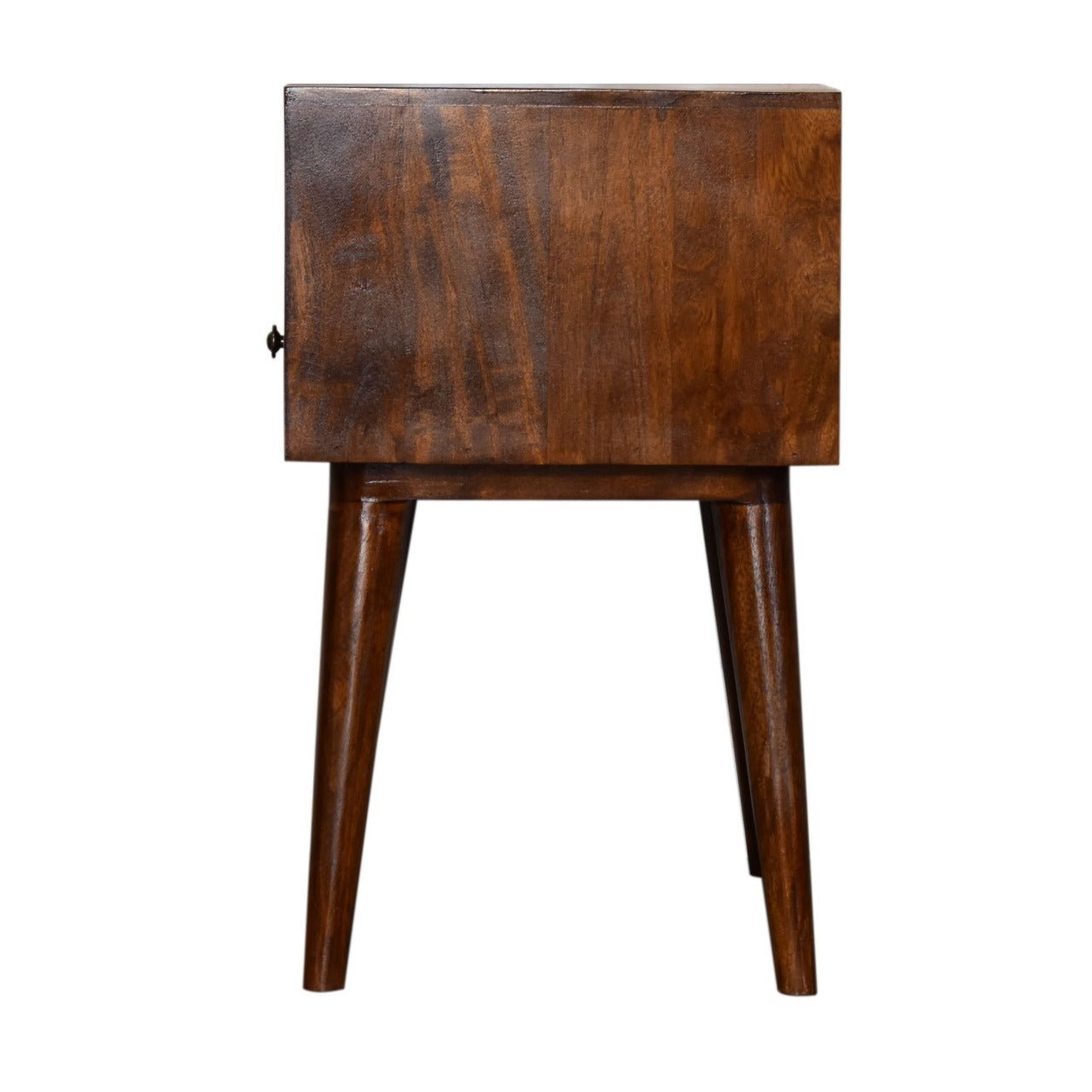 Modern Chestnut Solid Wood Bedside - Home Chairs
