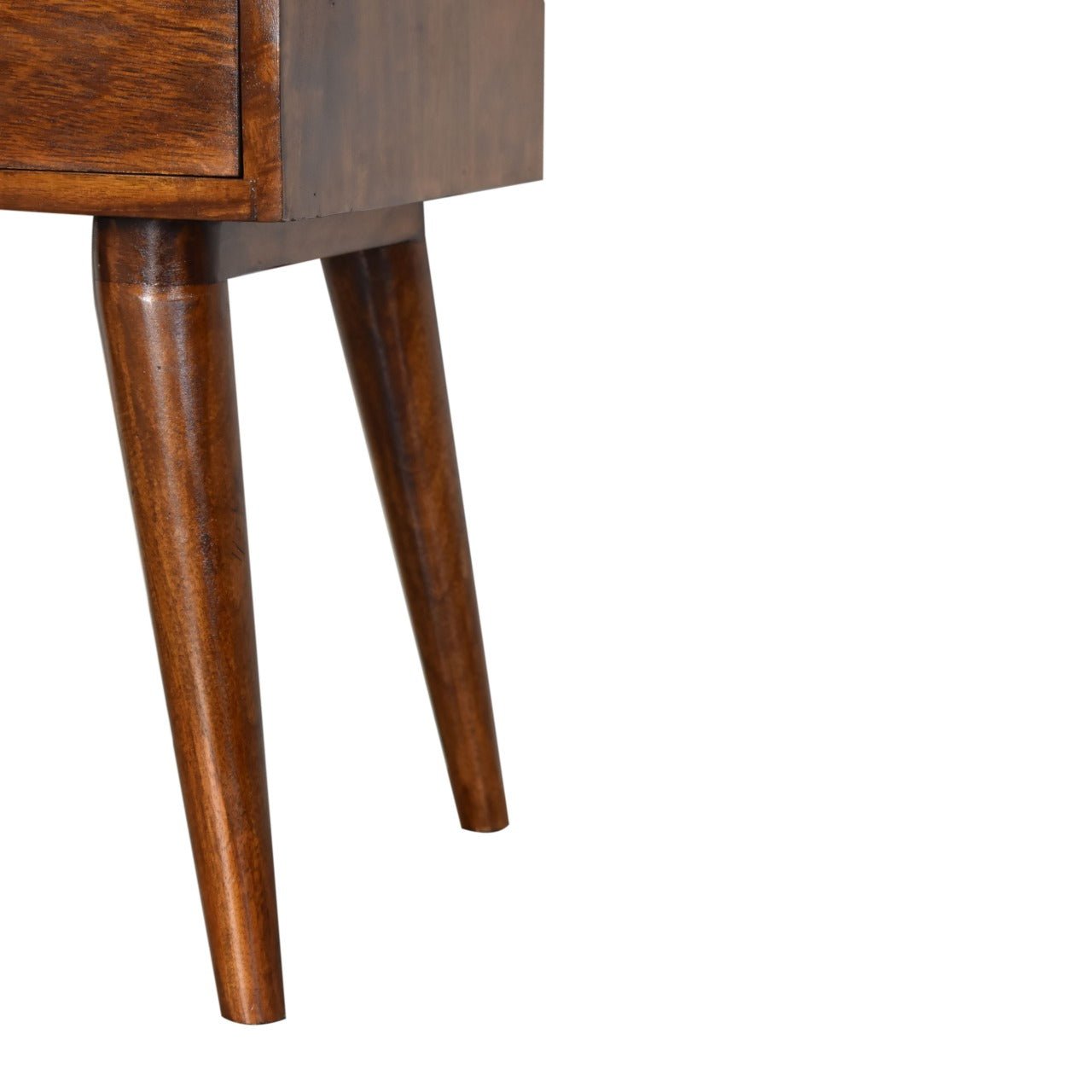 Modern Chestnut Solid Wood Bedside - Home Chairs