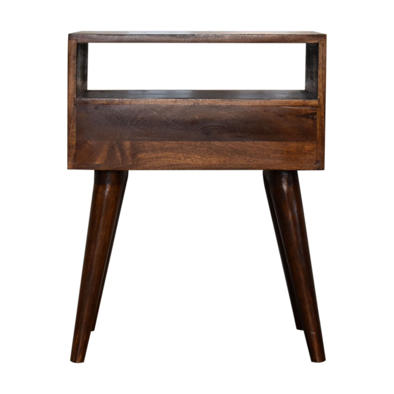 Modern Chestnut Solid Wood Bedside - Home Chairs
