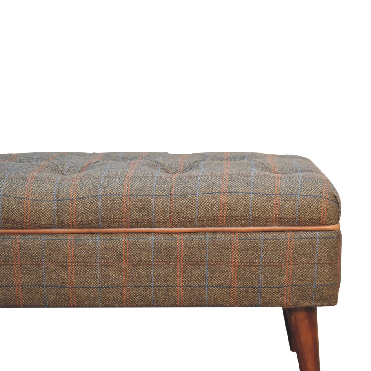 Multi Tweed Buffalo Pipe Bench - Home Chairs