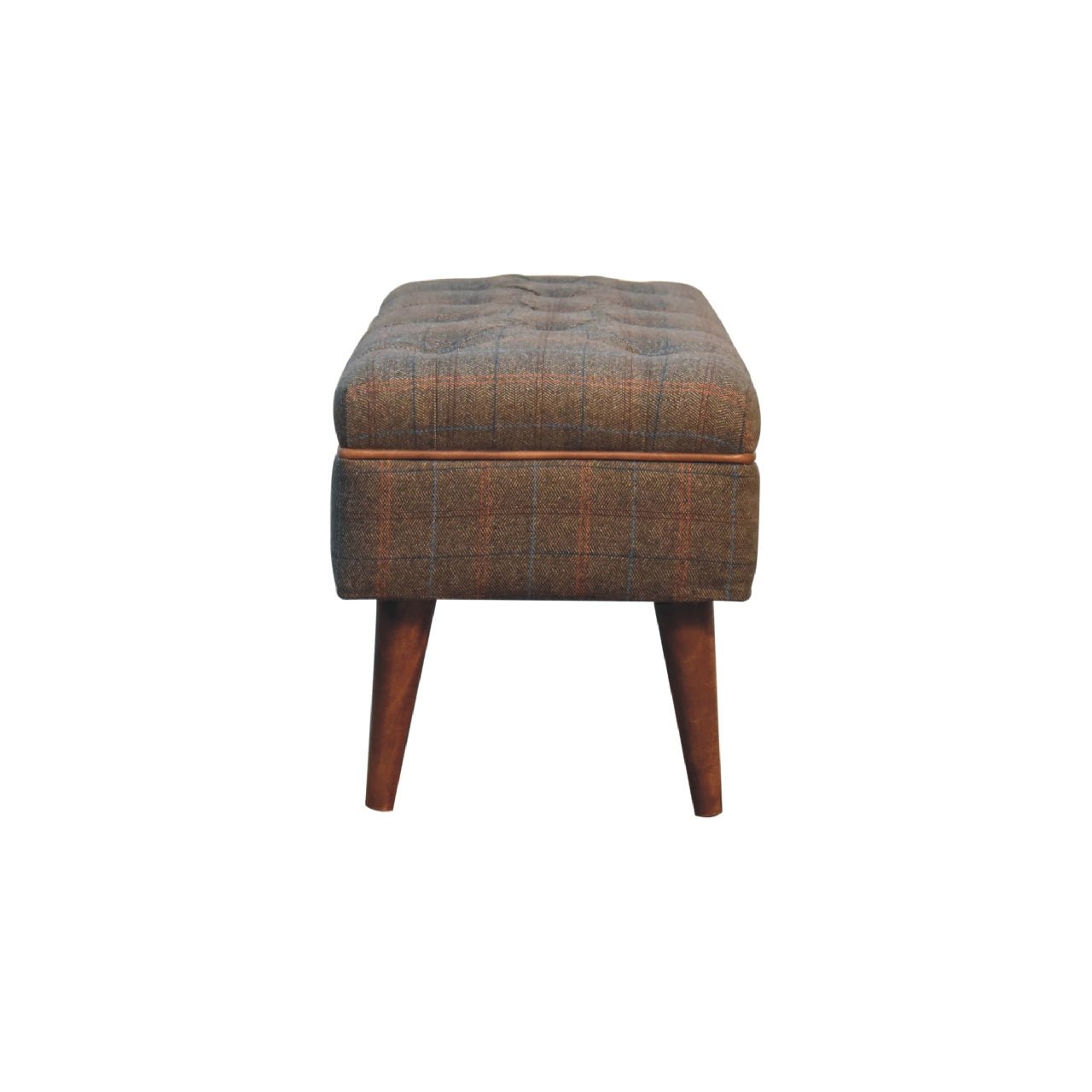Multi Tweed Buffalo Pipe Bench - Home Chairs