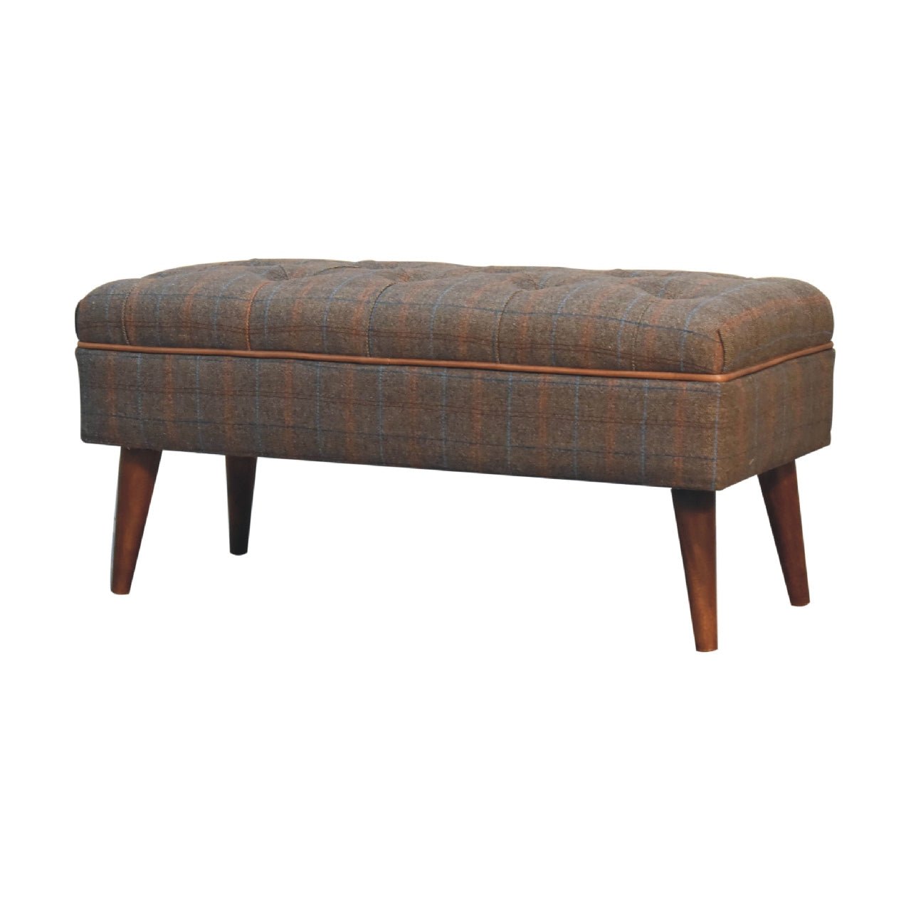 Multi Tweed Buffalo Pipe Bench - Home Chairs