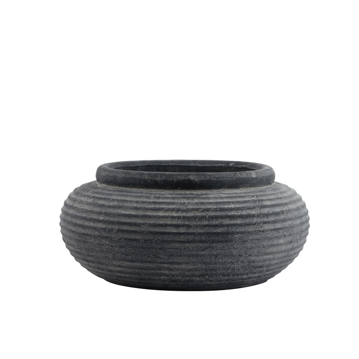 Niki Round Ribbed Planter - Home Chairs