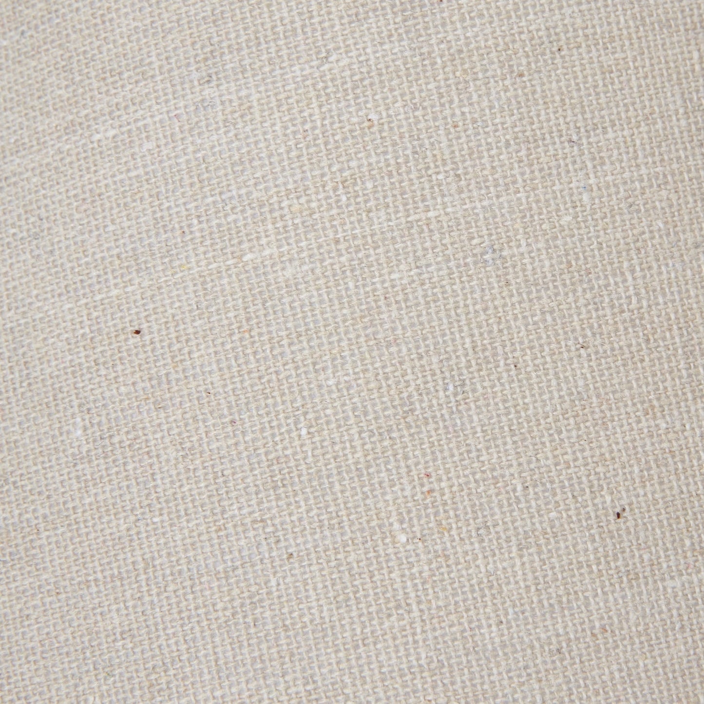 Neutral fabric lampshade with tapered shape, close up
