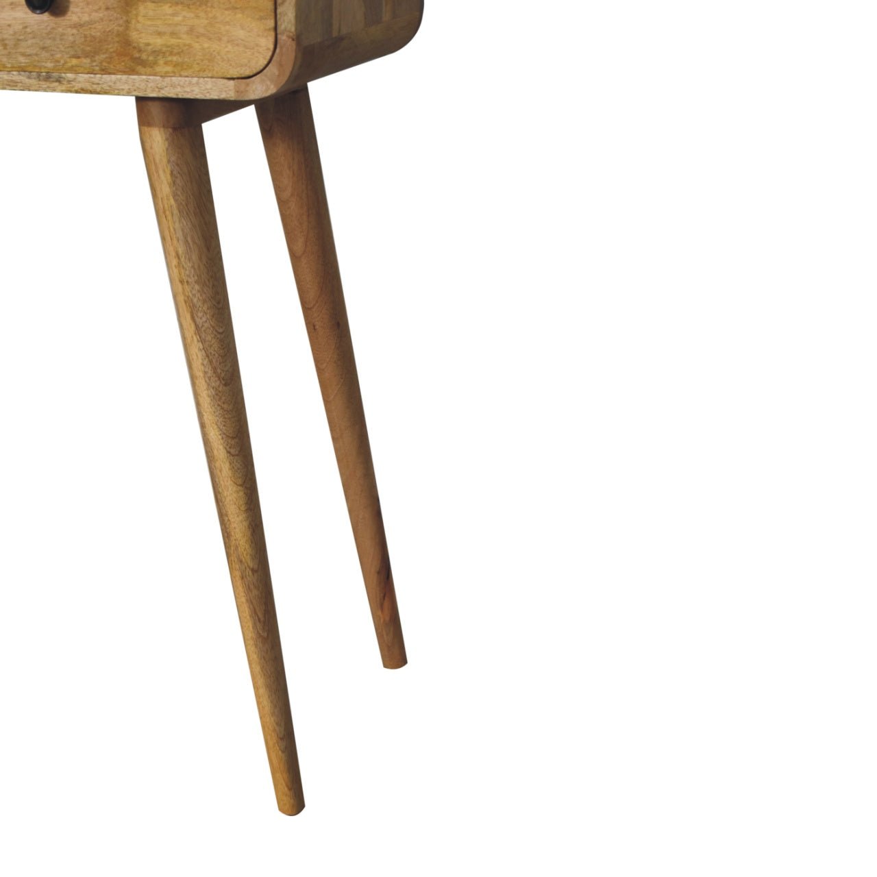 Oak - ish Curved Hallway Table - Home Chairs