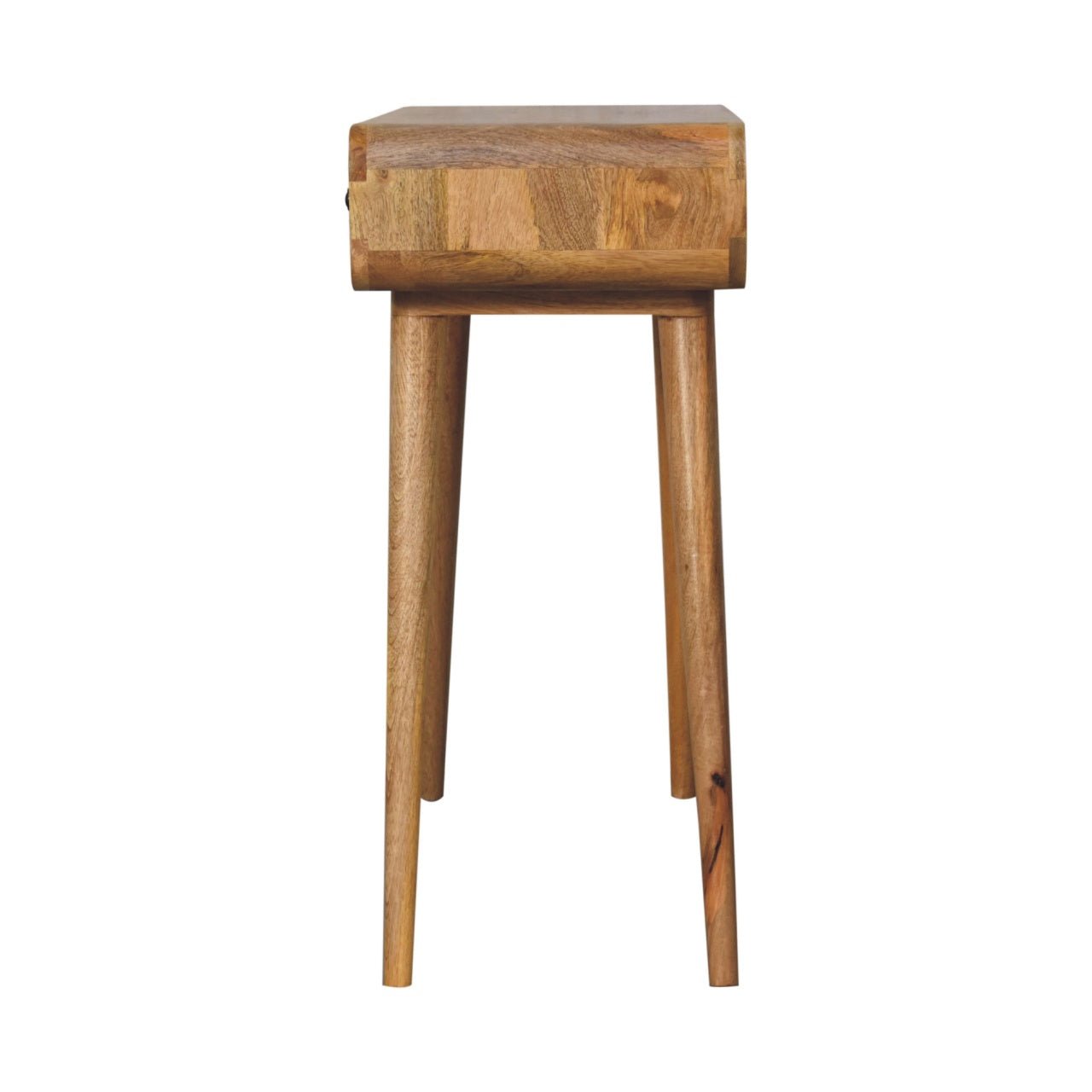 Oak - ish Curved Hallway Table - Home Chairs