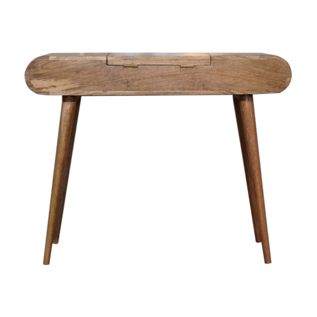 Oak - ish Round Dressing Table - Home Chairs