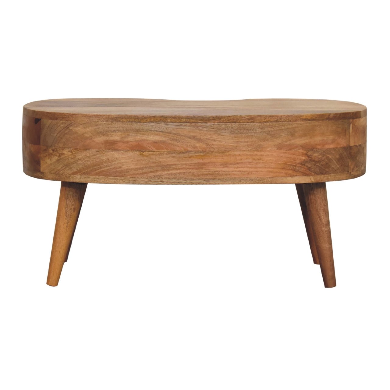 Oak - ish Wave Coffee Table - Home Chairs