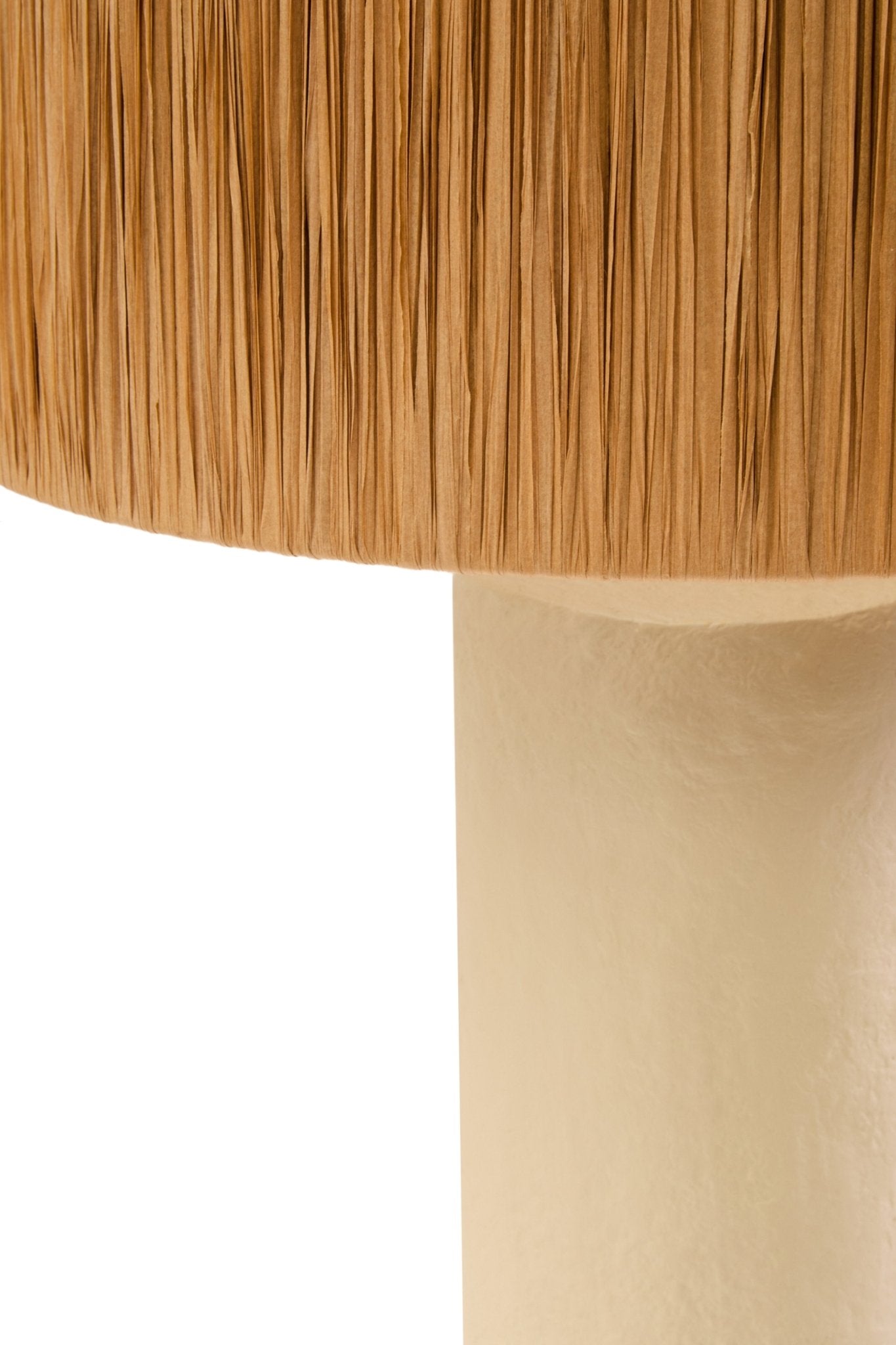 Opal Papier Mache Lamp Natural - Home Chairs