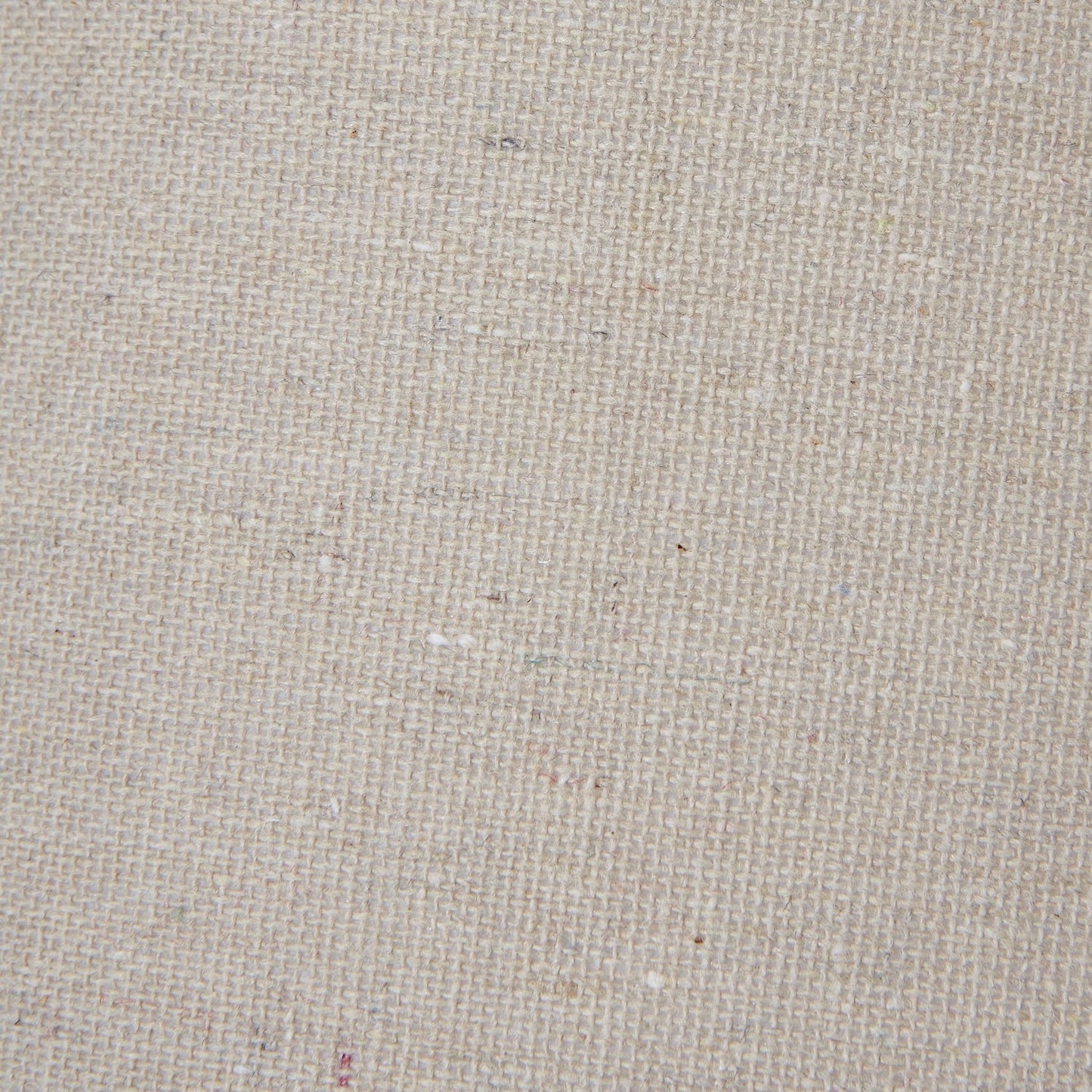 Neutral fabric lampshade with tapered shape, close up