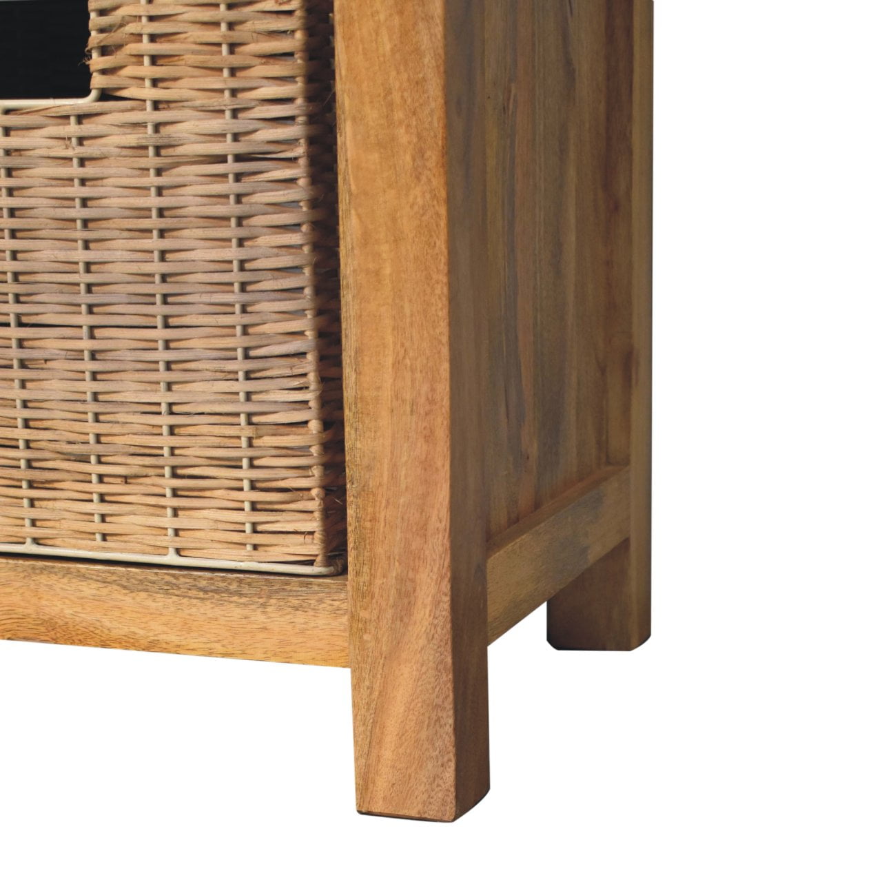 Rattan Basket Linen Bench - Home Chairs
