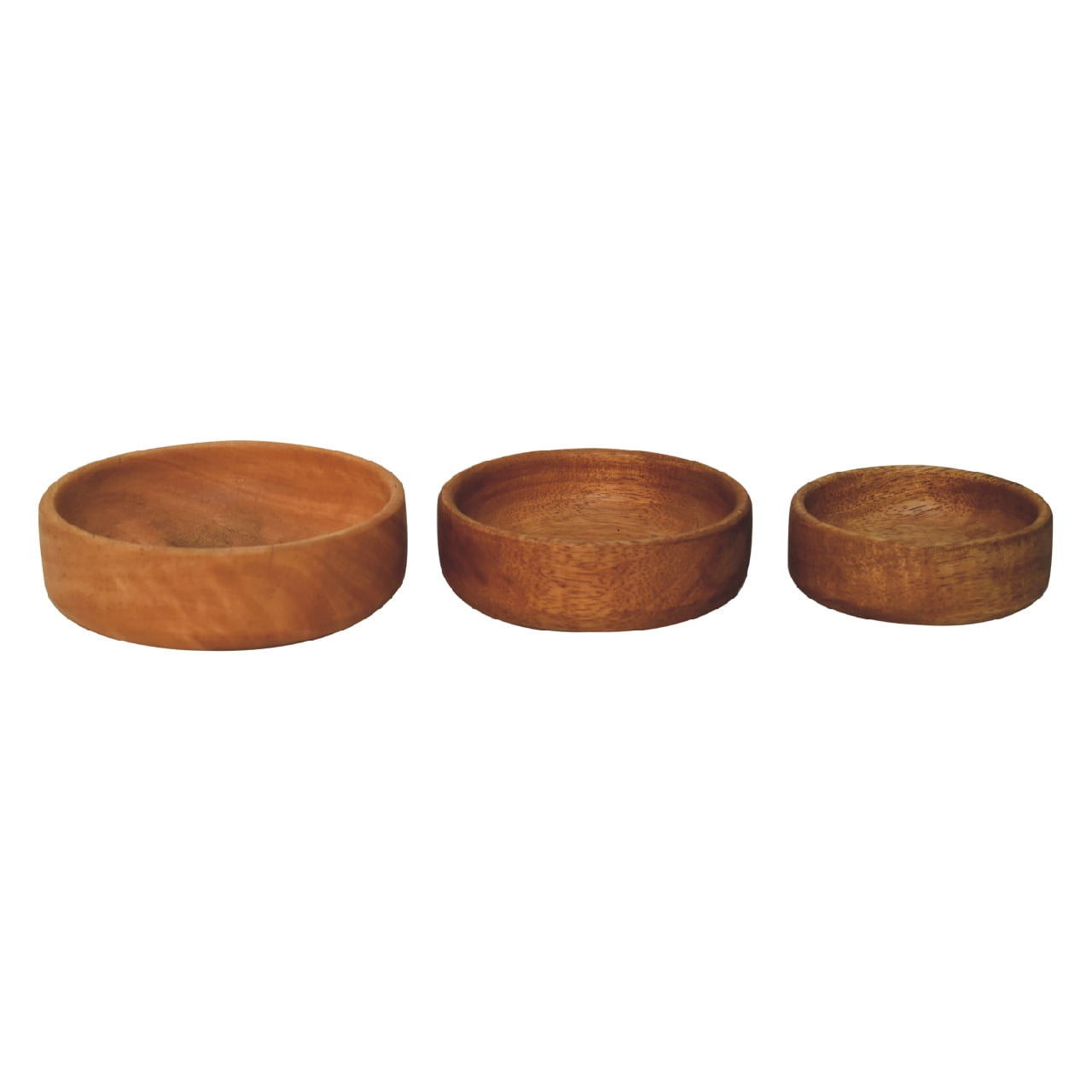 Solid Wood Fruit Bowl Set of 3 - Home Chairs