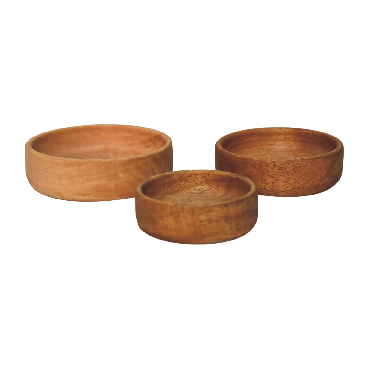 Solid Wood Fruit Bowl Set of 3 - Home Chairs