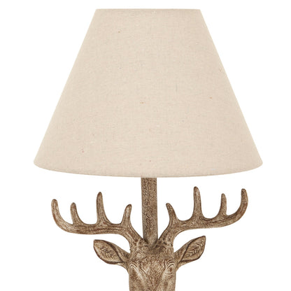 Animal Stag Head Lamp - Stonewash - Home Chairs