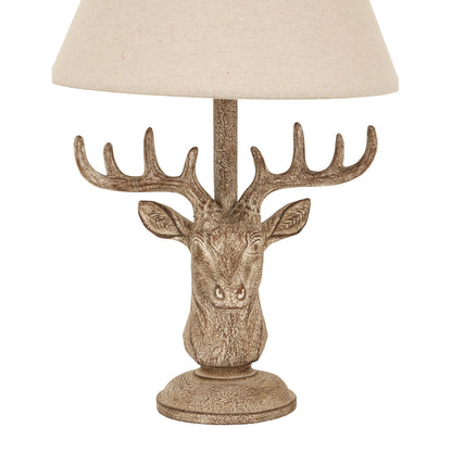 Animal Stag Head Lamp - Stonewash - Home Chairs