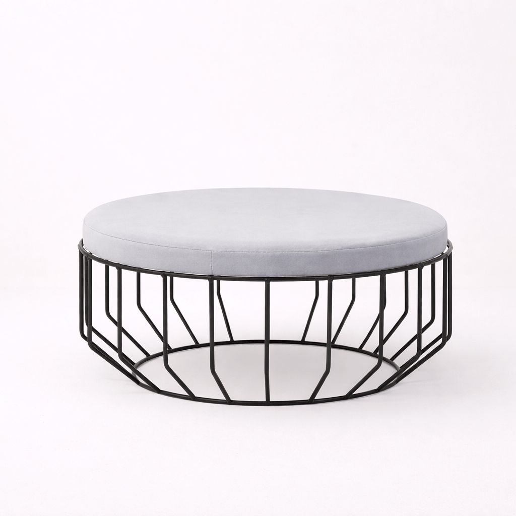 Augustus Round Cage Stool - Home Chairs