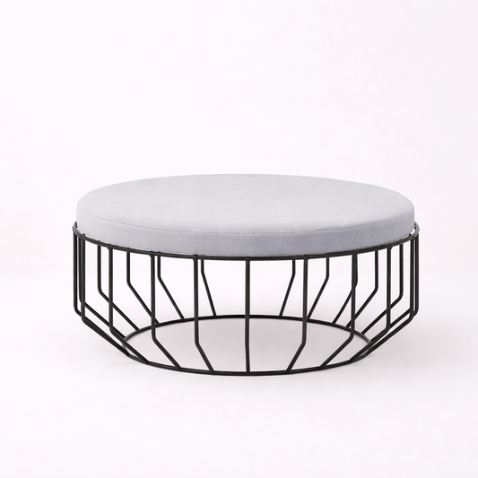 Augustus Round Cage Stool - Home Chairs