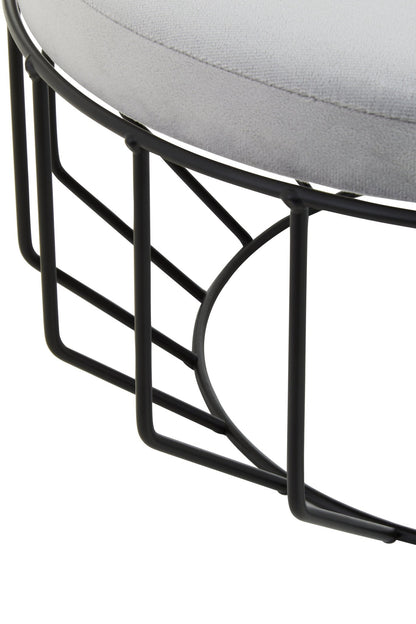 Augustus Round Cage Stool - Home Chairs