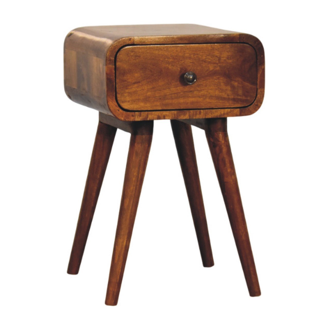 Avora Mini Chestnut Nightstand with 1 drawer - Home Chairs