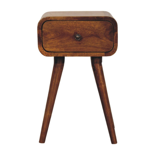 Avora Mini Chestnut Nightstand with 1 drawer - Home Chairs