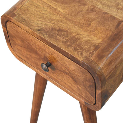 Avora Mini Chestnut Nightstand with 1 drawer - Home Chairs