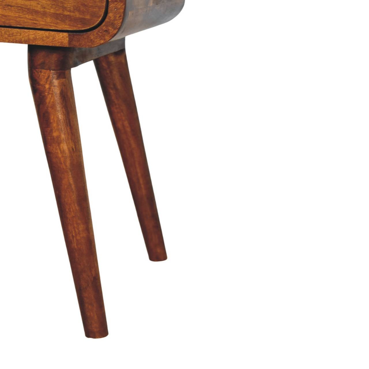Avora Mini Chestnut Nightstand with 1 drawer - Home Chairs