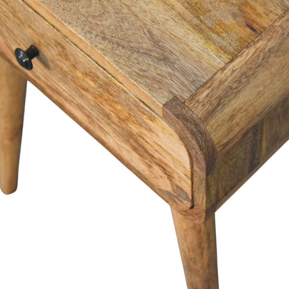 Avora Oak - ish Nightstand with 1 drawer - Home Chairs