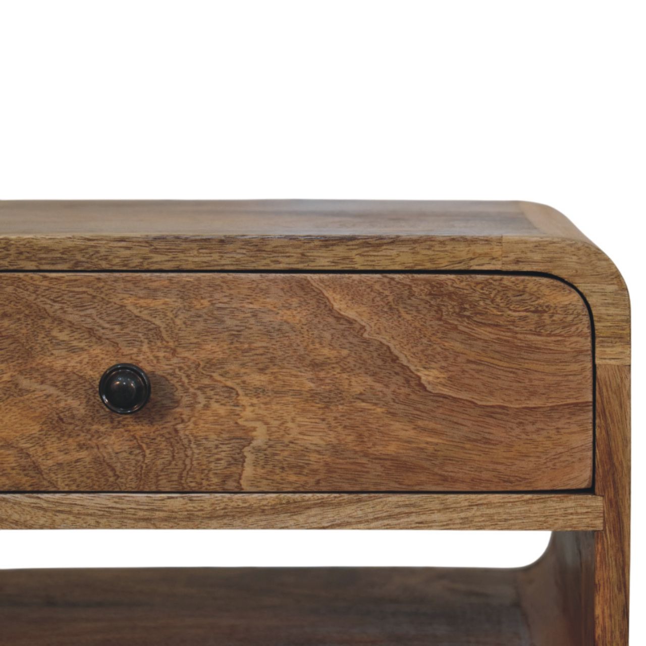 Avora Oak - ish Nightstand with Drawer and open slot - Home Chairs