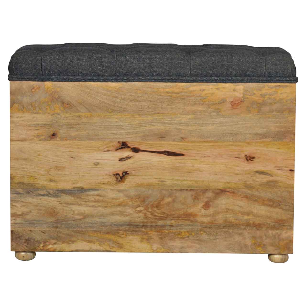 Bench Storage - Grey Tweed 1 Drawer - Home Chairs