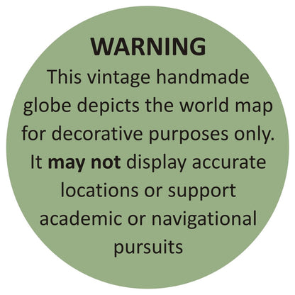 Brass Antique Tripod Globe - Home Chairs