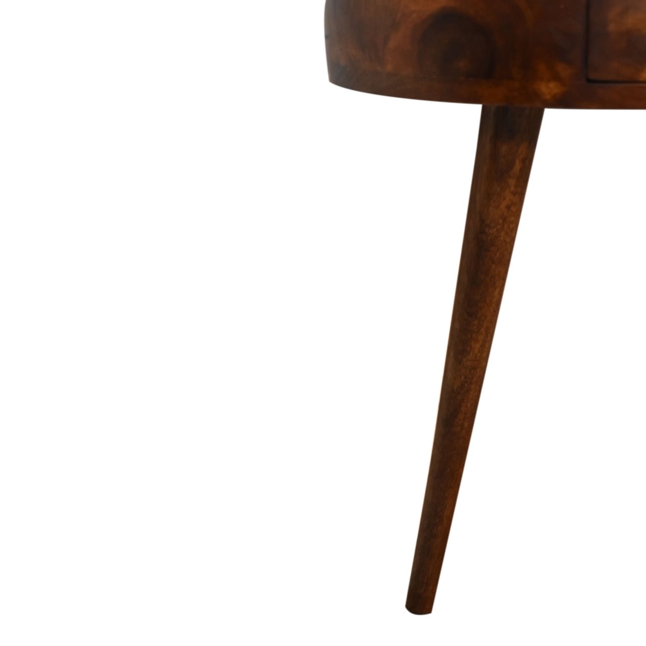 Chestnut Semi Circle Bedside - Home Chairs