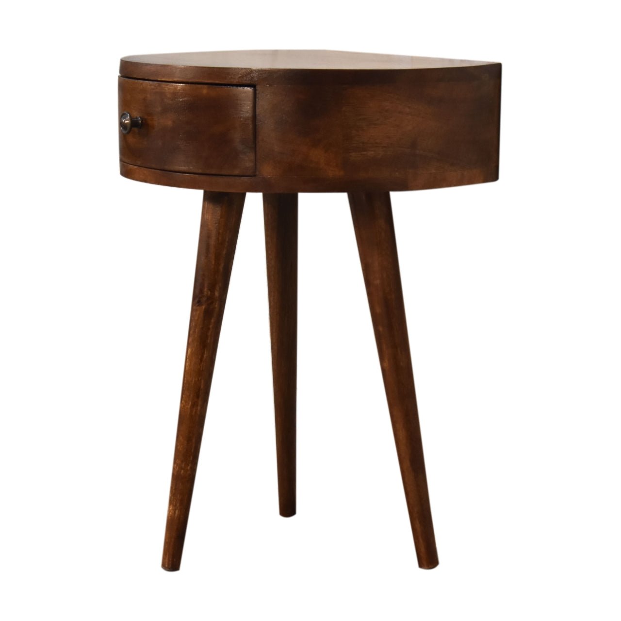 Chestnut Semi Circle Bedside - Home Chairs