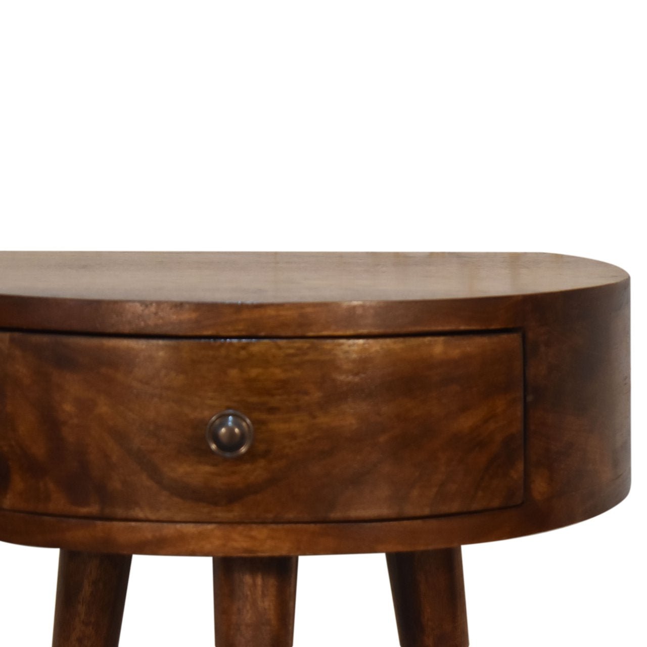 Chestnut Semi Circle Bedside - Home Chairs