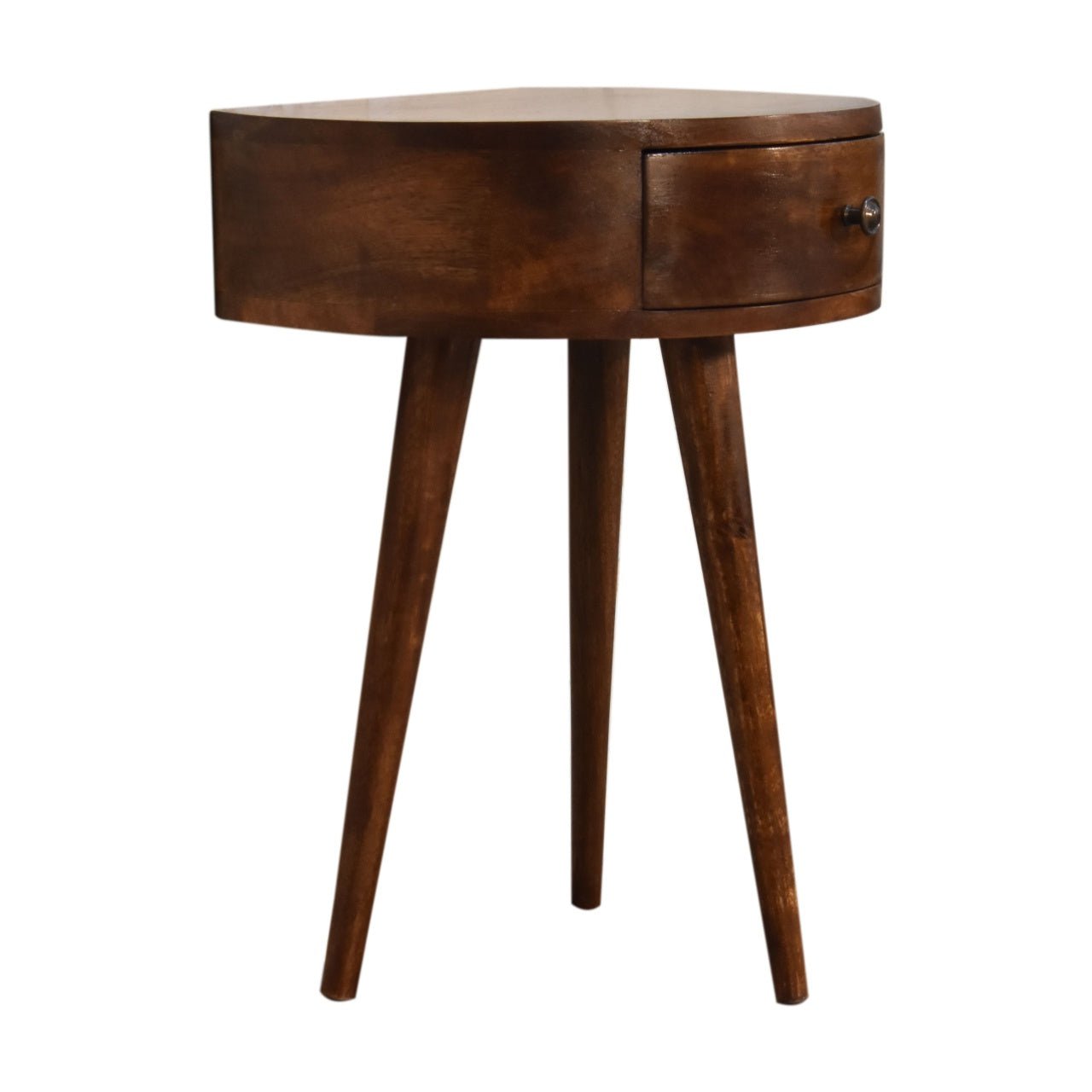 Chestnut Semi Circle Bedside - Home Chairs