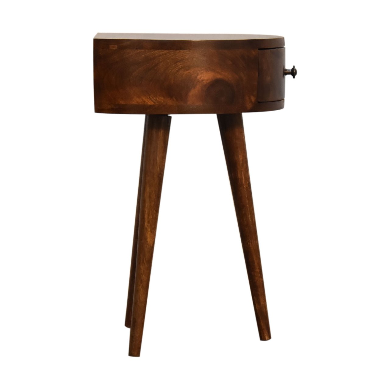 Chestnut Semi Circle Bedside - Home Chairs