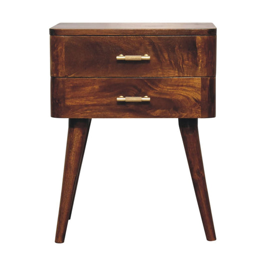 Chestnut T - Bar Nordic Bedside - Home Chairs