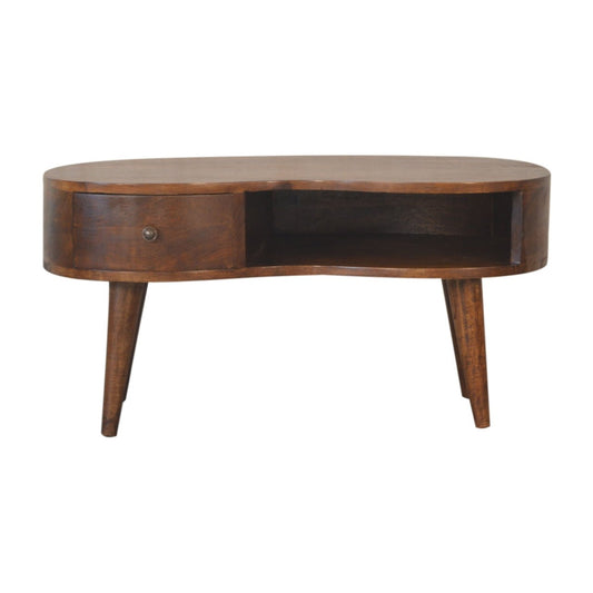 Chestnut Wave Coffee Table - Home Chairs