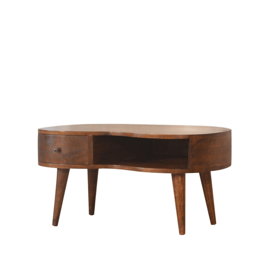 Chestnut Wave Coffee Table - Home Chairs