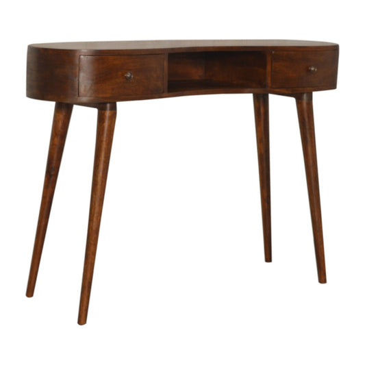 Chestnut Wave Writing Desk - Home Chairs