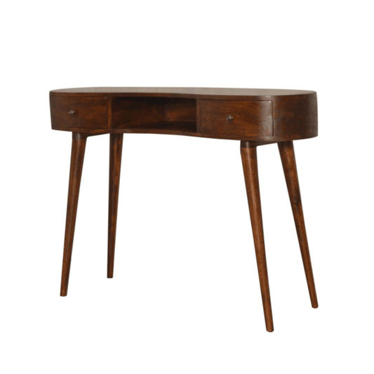 Chestnut Wave Writing Desk - Home Chairs