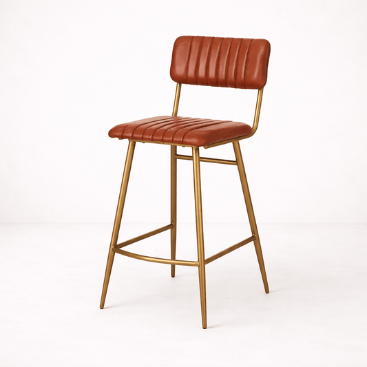 Dante Ribbed Bar Stool - Home Chairs